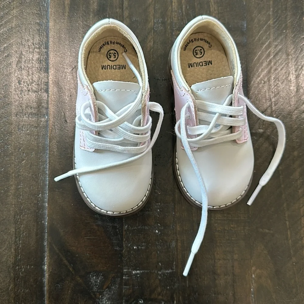 FOOTMATES Cheer White Pink Shoes